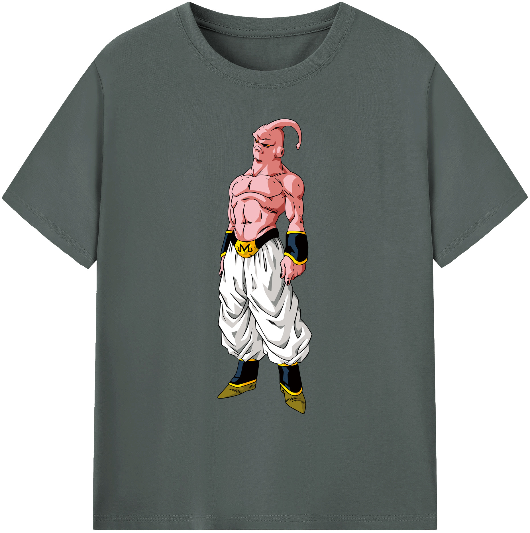 （画像用） ドラゴンボール 魔人ブウ DRAGON BALL Majin Buu 綿100％ メンズ半袖Tシャツ｜肌触りやわらか＆通気性